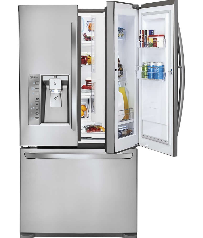 LG - Door-in-Door 28.6 Cu. Ft. French Door Refrigerator